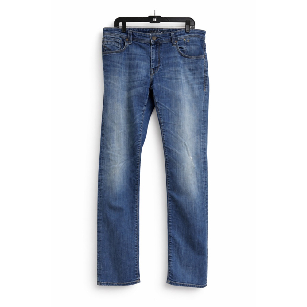 Mavi Jeans Men's 34x34 Blue Medium Wash Straight Slim Denim Classic Fit - Picture 2 of 13